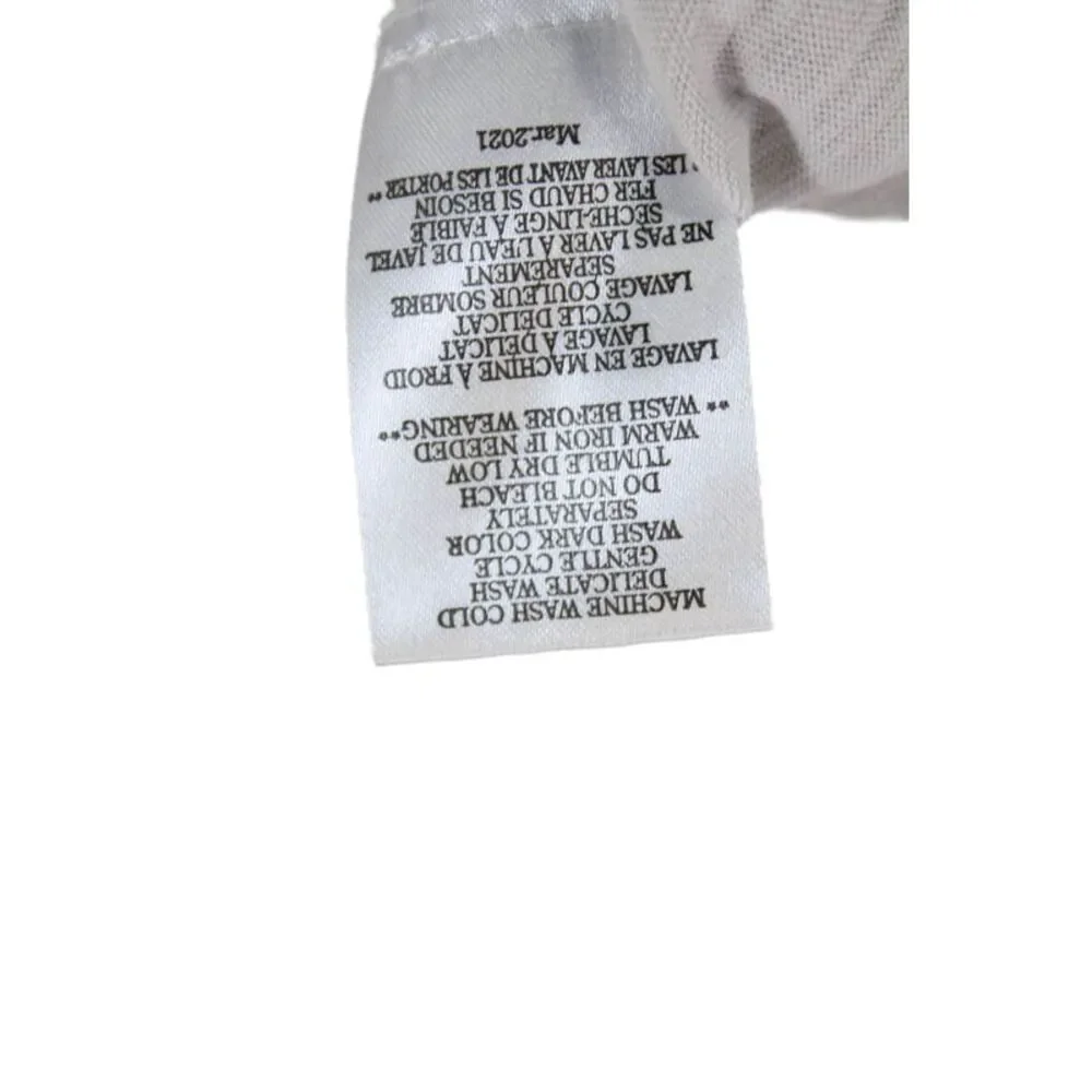 Z Supply Womens Cotton Short Sleeve Crewneck Sleep Shirt Gray Size M